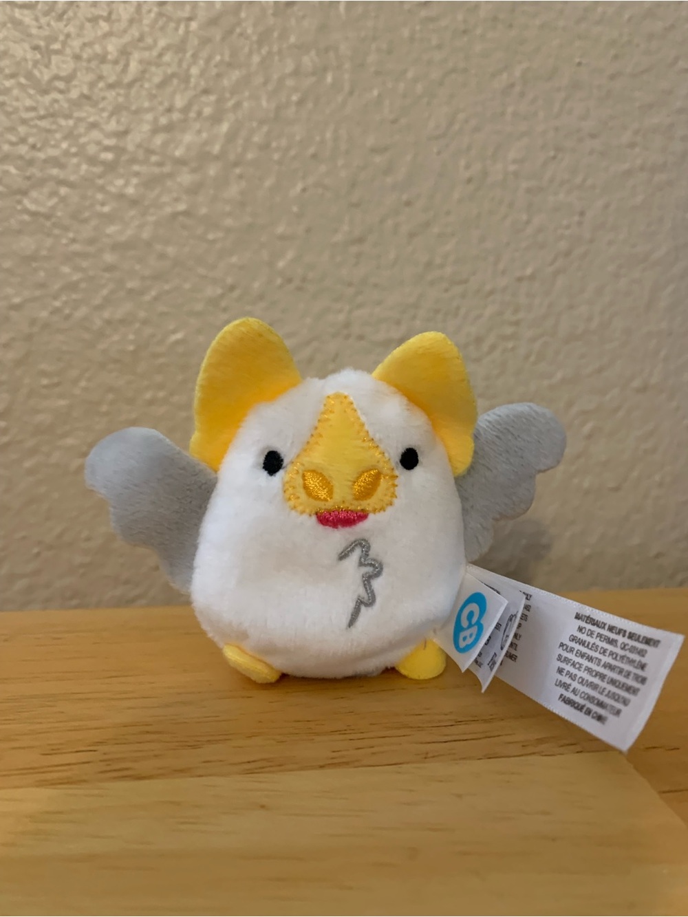 Snugglies Series White Bat Cutie Beans Fiesta Toys Plush
